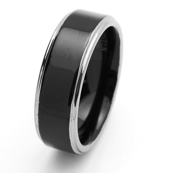 Free Engraving Men Women Personalized Inside Engraving Tungsten Carbide Wedding Band Ring 8mm Flat Ring