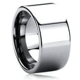 thumbnail image 1 of Free Engraving Men's Personalized Inside Engraving Tungsten Carbide Wedding Band Ring 12mm Flat Ring for Men, 1 of 5