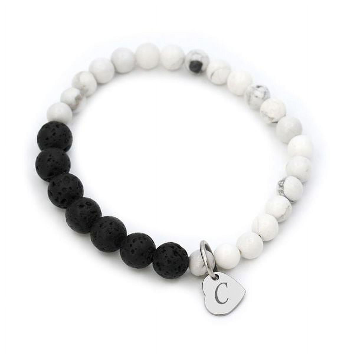 Free Engraving Personalized Mother's Day Aromatherapy Marble Natural Lava Bead Essential Oil Diffuser Bracelet Free Jewelry Jewelry Gift Box Ships Next Day