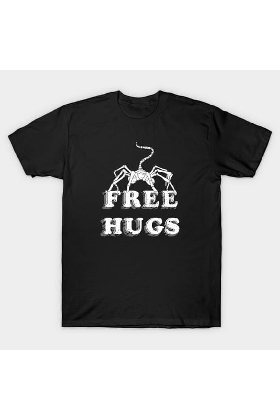 Free Face Hugs Funny Alien Movie Parody Graphic, H48642 Unisex T-Shirt, Up to 5XL Available