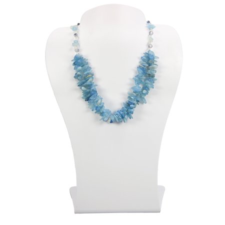 Free-Form Gemstone Statement Necklace