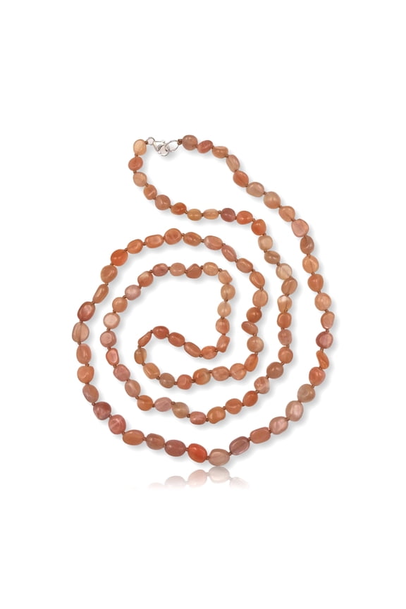 Free-Form Yellow Gemstone Necklace, 1 Count