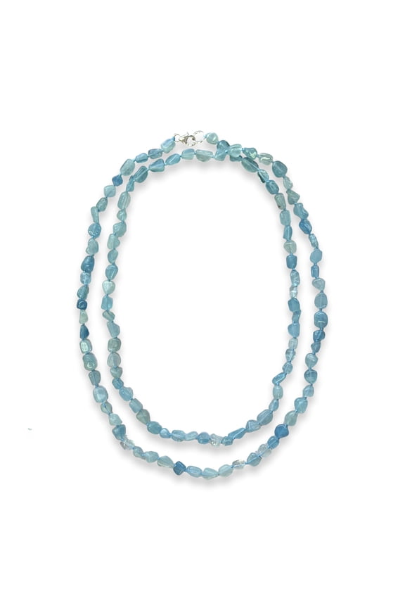 Blue Gemstone Necklace, 1 Count