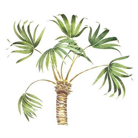 Free Form Palm Tree Wall Stencil - DEE609 by DeeSigns