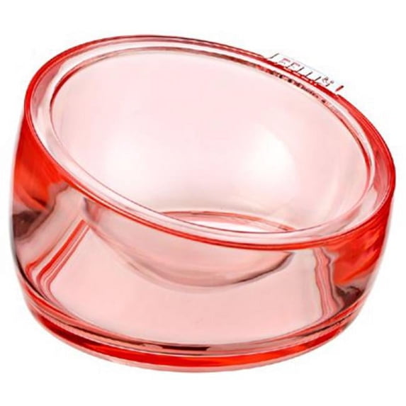 Free-Free Industrial NPA3SB1-1-10S-Pink Ruby 5.5 in. Oblik Supreme Pet Bowl, Pink Ruby