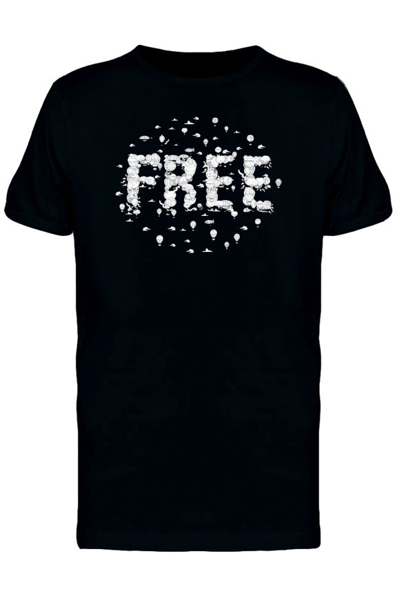 Free Fun Font T-Shirt Men -Image by Shutterstock, Male Small