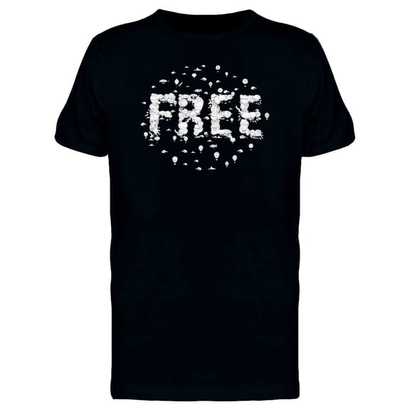 Free Fun Font T-Shirt Men -Image by Shutterstock, Male x-Large