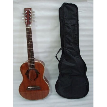 Free Gig Bag 8 String Solid Mahogany Dolphin Ukulele, Mandola, Uke