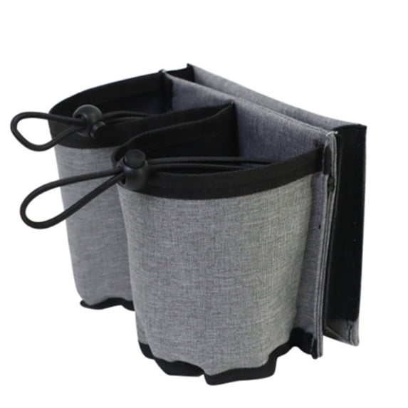Free Hand Suitcase Drink Bag Travel Luggage Cup Holder with Multiple Compartments for Mugs and Water Bottles Machine Washable Oxford Cloth Storage Accessory, Blue