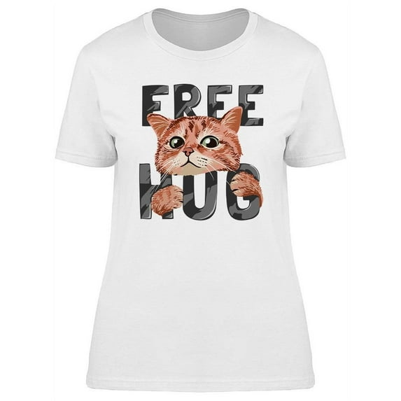Free Hug Cat T-Shirt Women -Image by Shutterstock, Female 3X-Large