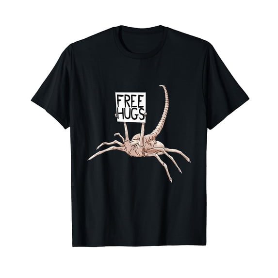 Free Hugs Alien Funny T-Shirt