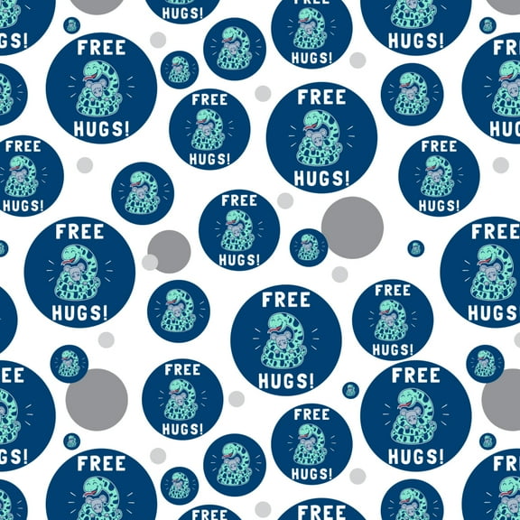 Free Hugs Boa Constrictor Snake Funny Humor Premium Gift Wrap Wrapping Paper Roll