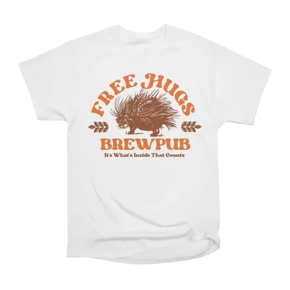 Free Hugs Brewpub Its Whats Inside That Counts T-Shirt Tee Gift For Him Merch For Her Appa