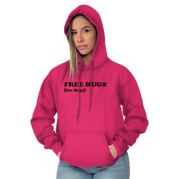 Free Hugs For Dogs Pet Puppy Love Hoodie Sweatshirt Women Men Brisco Brands S