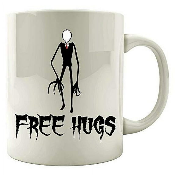 Free Hugs 11 oz Coffee Mug - Funny Embrace Design White Ceramic Gift