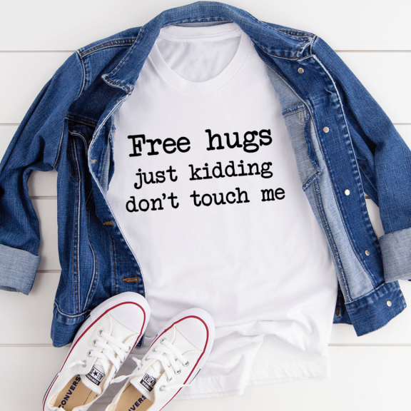 Free Hugs Tee Black Heather S Peachy Sunday T-Shirt