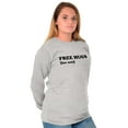 thumbnail image 1 of Free Hugs for Cats Crazy Kitty Lady Long Sleeve TShirt Men Women Brisco Brands S, 1 of 6