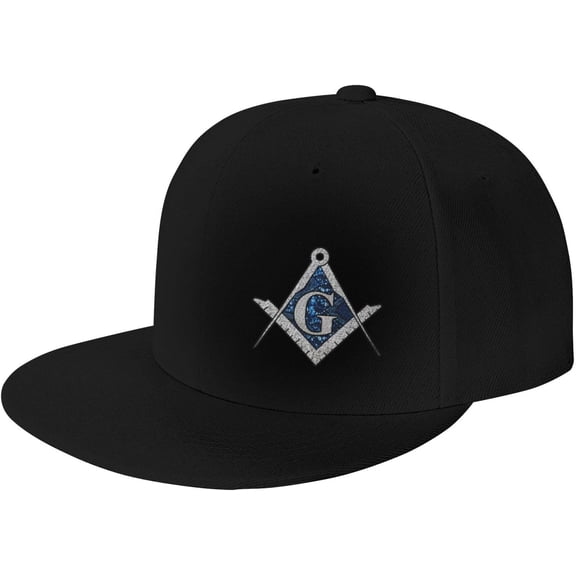 Free Mason Masonic Blue African Print Compass Baseball Cap Men Running Hat Women Dad Hat Sun Hat Trucker Hat Black