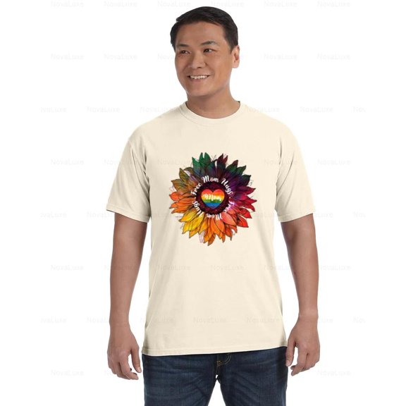 Free Mom Hugs Comfort Coler T-Shirt with Heartfelt Mother's Day Vibe, Unisex, up to size 4XL