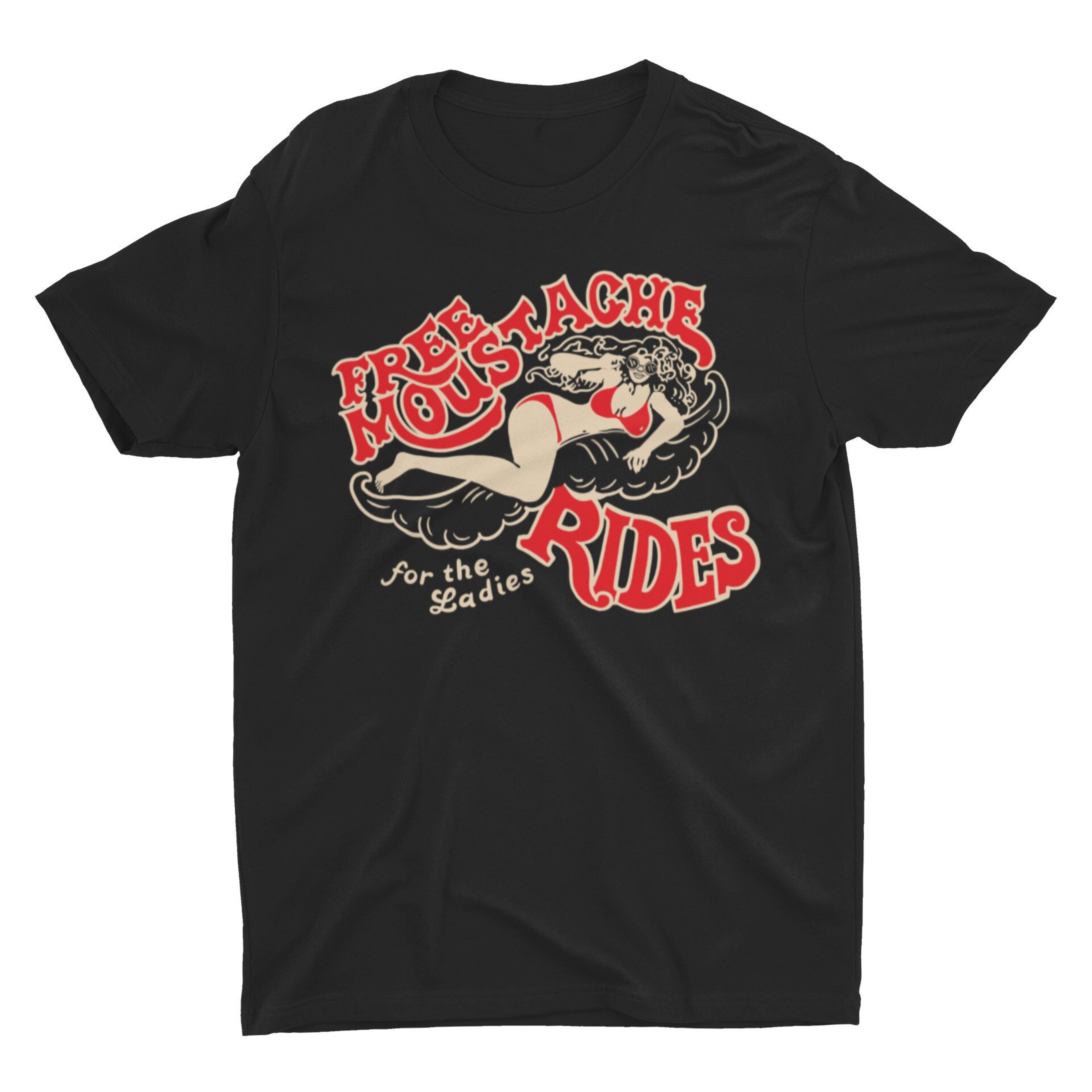Free Moustache Rides, Mustache Shirt, Funny Shirt, Offensive Shirt, Sarcastic Shirt, Ironic