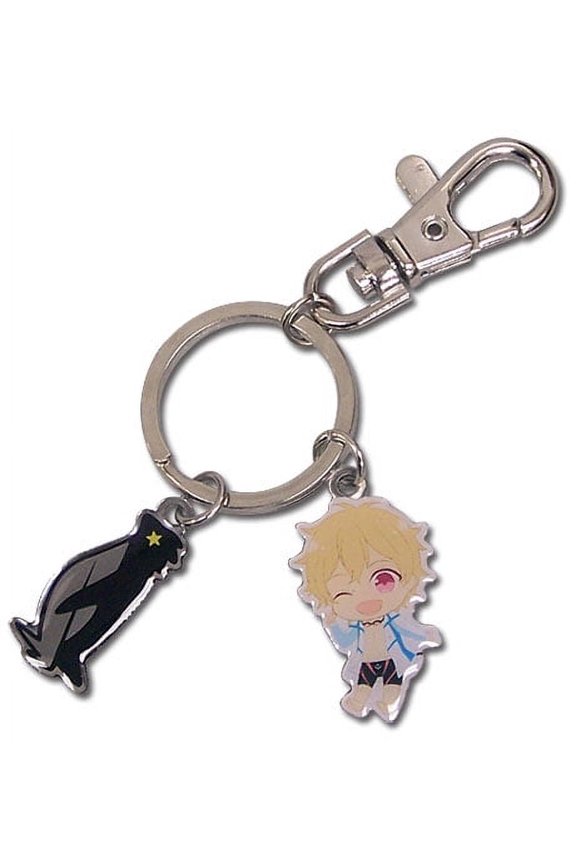 Key Chain - Free! - New Nagisa SD & Icon Metal Anime Licensed ge85014