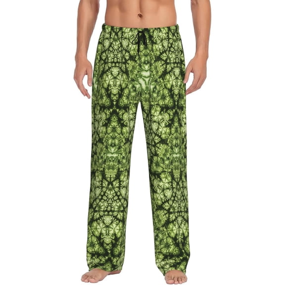 Free Nature Men's Pajama Pants Soft Breathable Sleep Lounge Pants With Pockets, Elastic Waist PJS Bottoms For Nightwear & Home Medium