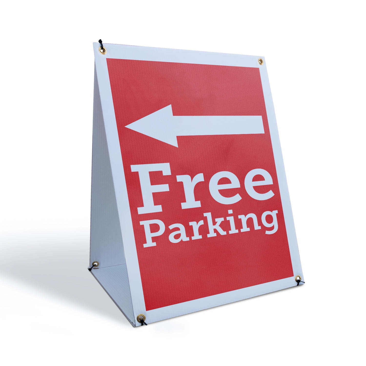 Free Parking Left Sidewalk Sign 18 Inch x 24 Inch A-Frame Images On ...