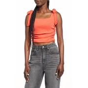 Free People Boulevard Cotton Crop Top In Guava Berry