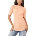 thumbnail image 1 of Free People Women's T-Shirt Short Sleeve Textured Top Crew Neck Tee Xs M L New, 1 of 1