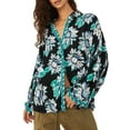 thumbnail image 1 of Free People Good Vibrations Blouse Black Combo Sz S, 1 of 3