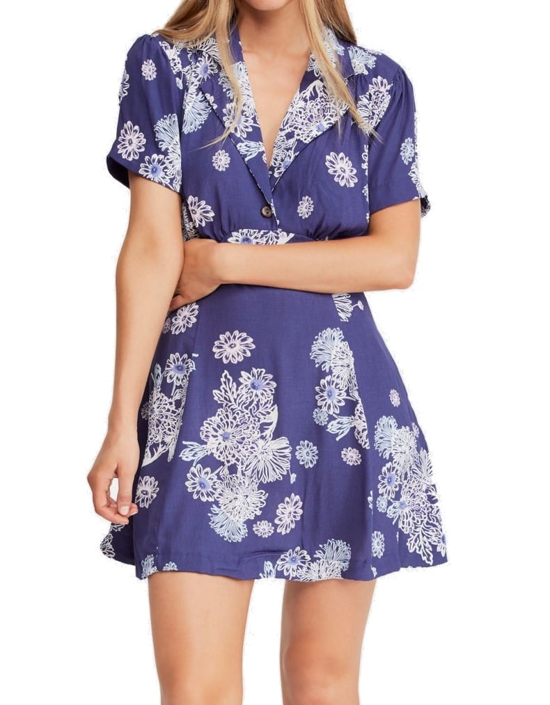 Free People Hawaii Mini Dress - Blue Combo Free People Hawaii Mini Dress - Blue Combo