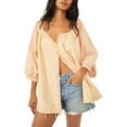 thumbnail image 1 of Free People Oxford Swing Tunic In Golden Combo - S, 1 of 1
