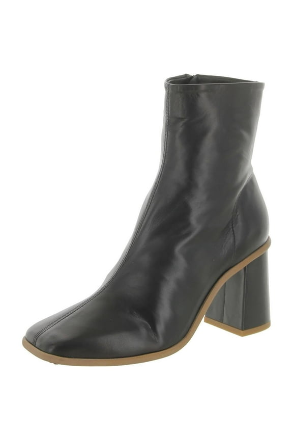 Sienna Ankle Womens Boots - Leather Upper & Lining - Synthetic Outsole - Square Toe Black EU 40 US Women's 10 M