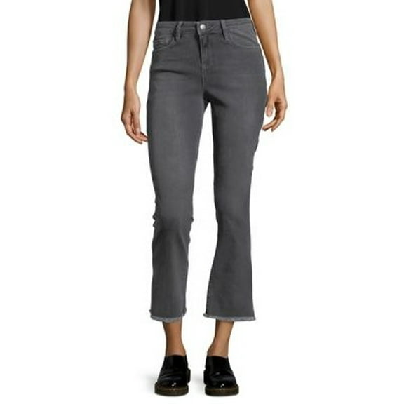 Free People | Straight Leg Cropped Jeans | Black