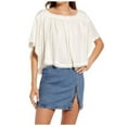thumbnail image 1 of Free People Sunsetter Tee Alabaster Size L (Women's 12-14), 1 of 1