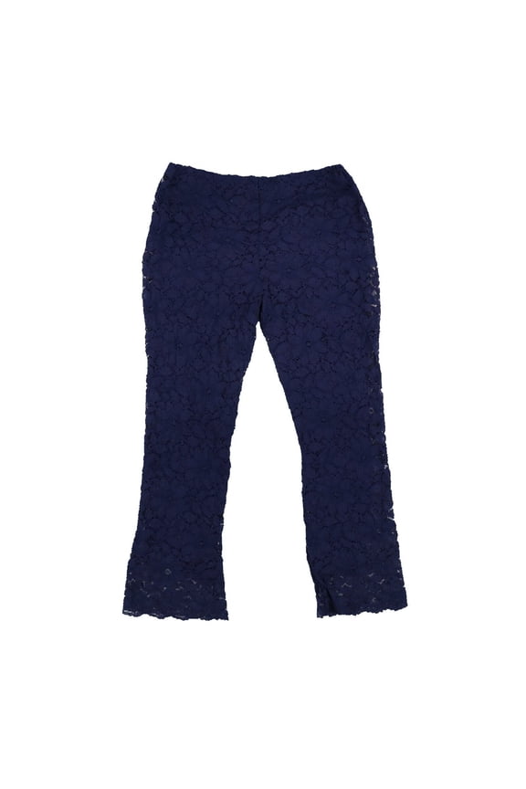 Women's Disco Wild Laces Pull On Flare Pants Indigo Medium