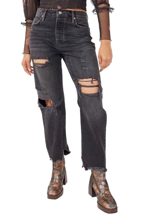 Tapered Baggy Boyfriend Obsidian 27