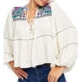 thumbnail image 1 of Free People Women's In Vivid Color Swing Top Natural Size Medium, 1 of 5