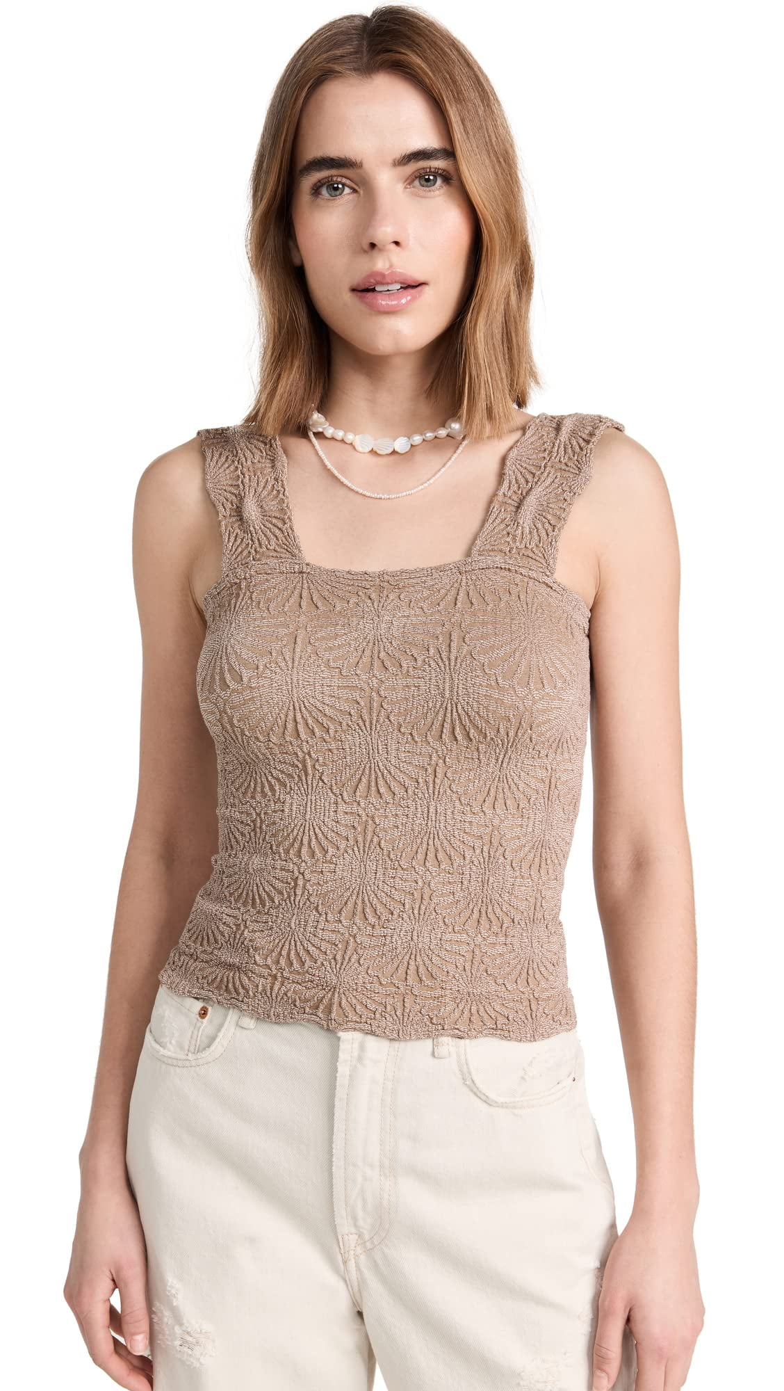 Free People Women's Love Letters Cami, Strawberry Roan - Walmart.com