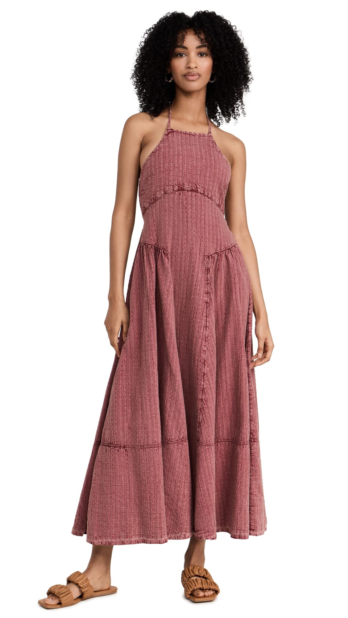 Free People Women's Mind Over Matter Midi, Burnt Henna, Pink, XS - Walmart  Business Supplies