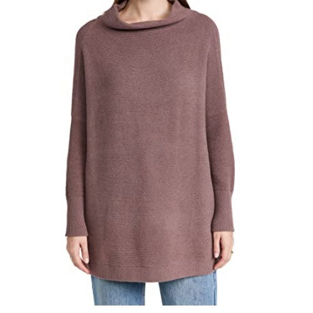 Free People Women s Mock Neck Ottoman Slouchy Sweater Light Brown S 148 NWT Walmart