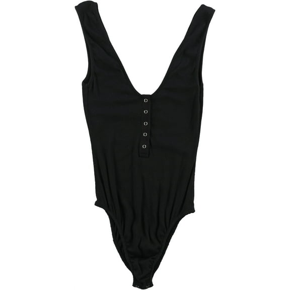Free People Women's Tank Me Out Tank Bodysuit, Black, Small