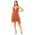 thumbnail image 1 of Free People Womens Adella Slip Dress X-Small Ochre, 1 of 3
