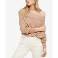 thumbnail image 1 of Free People Womens Alana Pullover Knit Sweater, Beige, Small, 1 of 2