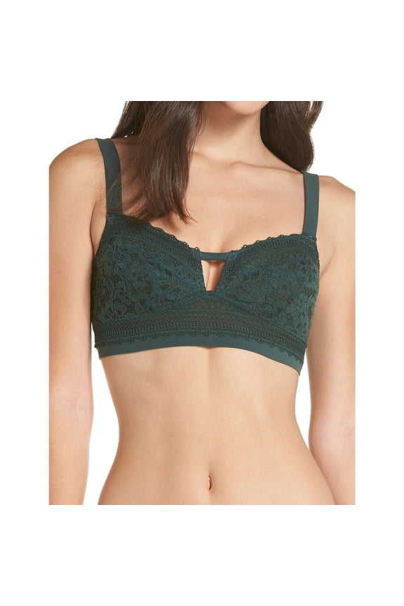 Womens Annabelle Bralette, Green, Small