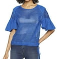 thumbnail image 1 of Free People Womens Babes Only Knit Blouse, Blue, Small, 1 of 1