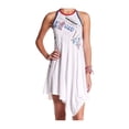 thumbnail image 1 of FREE PEOPLE Womens White Printed Sleeveless Below The Knee Shift  Dress M, 1 of 2