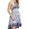 thumbnail image 1 of Free People Womens Beach Day Mini Dress, Blue, Large, 1 of 4