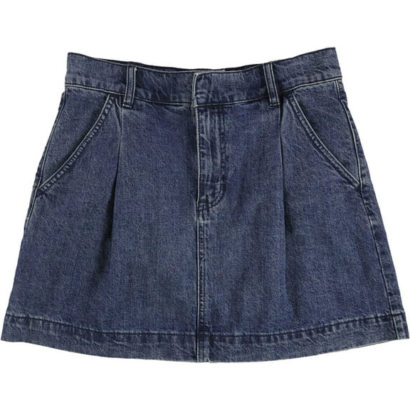 Free People Womens Beatnik Denim Skirt, Blue, 29