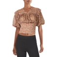 thumbnail image 1 of Free People Womens Beatrice Smocked Floral Pullover Top, 1 of 4